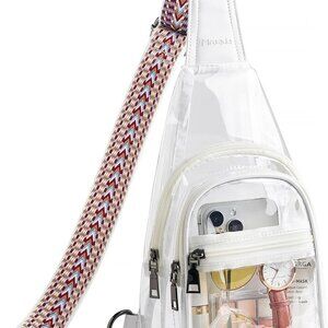 for Stadium Events Approved Clear Purses for Women Crossbody Transparent Bag Sta